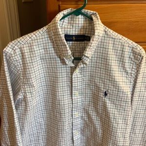 Ralph Lauren Mens M Medium Shirt Top Button Down EUC